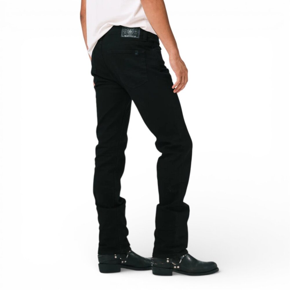 Buffalo David Bitton Ash Slim Jeans Men's Size 32x32 Black Rinse Denim